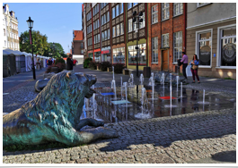 Delightful and playful fountain downtown.